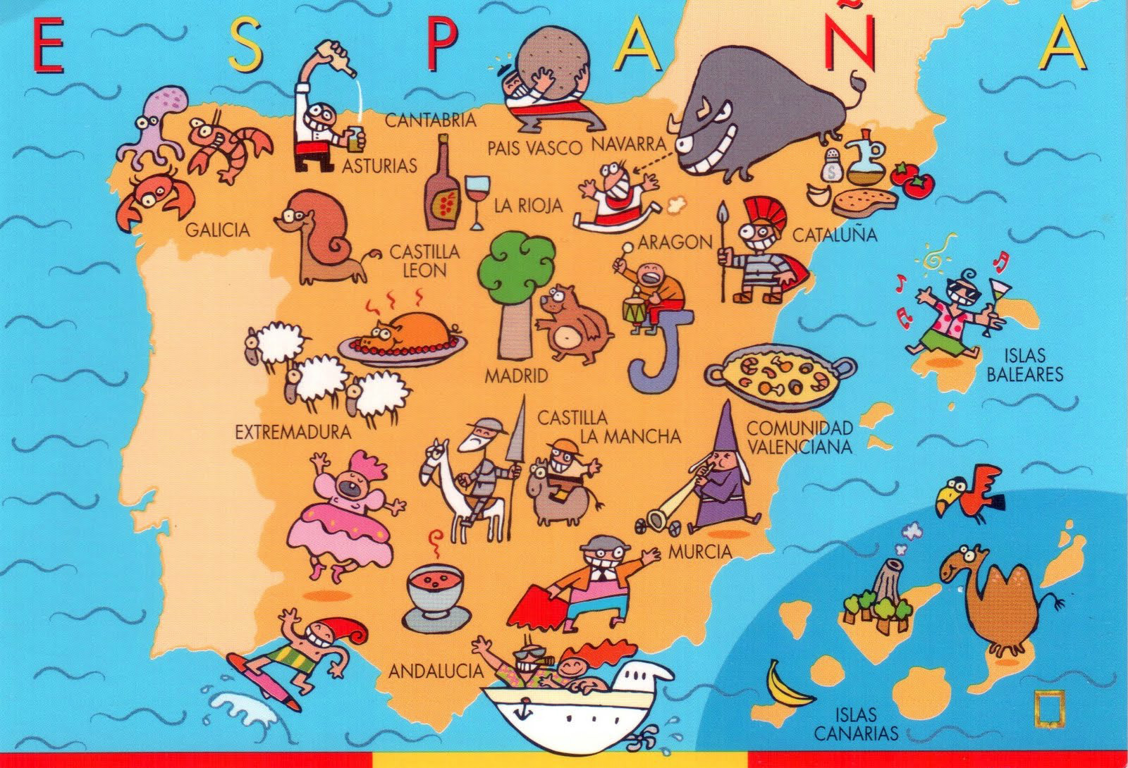 Туристична карта Іспанії
