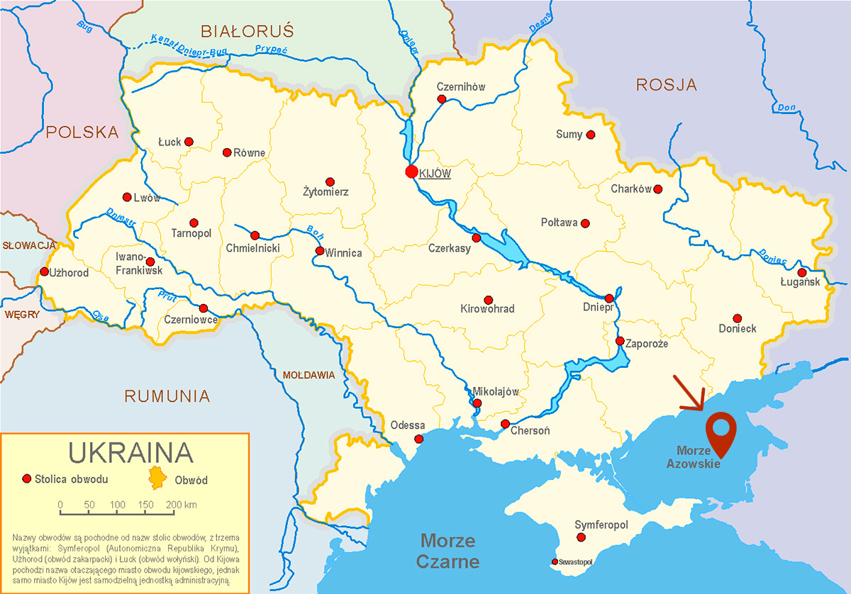 Азовське море на політичній карті