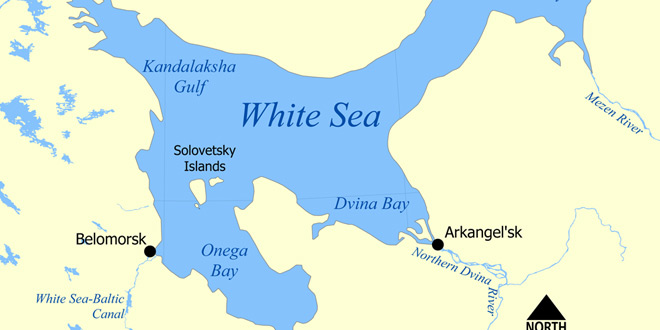 Белое море фото