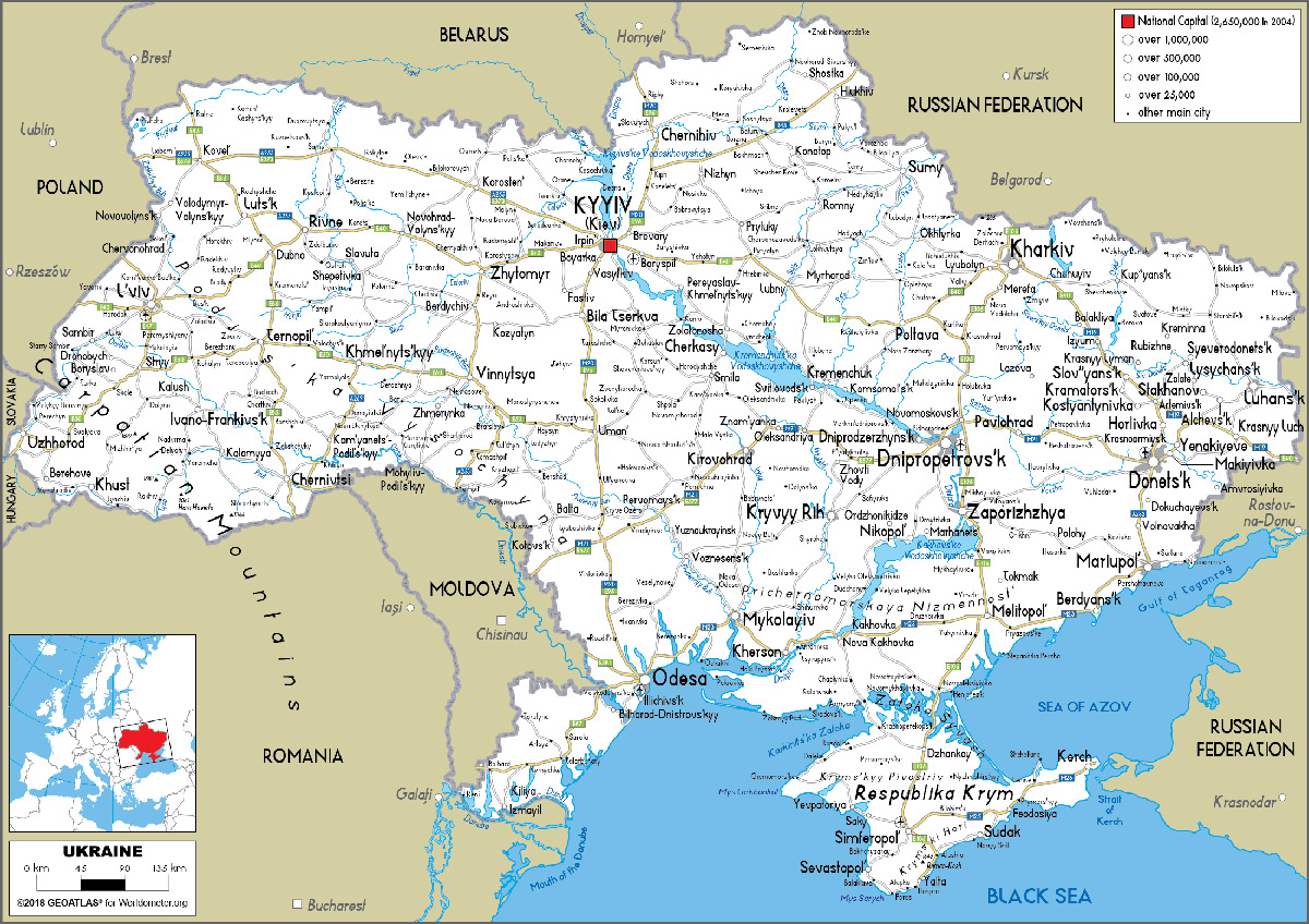 Карта доріг України зображення