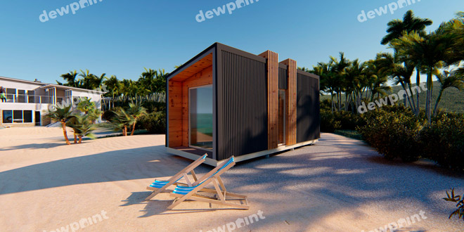 Модульный дом на пляже